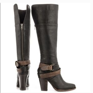 Steve Madden Rockiie Riding tall heels booties shoes sz 6B